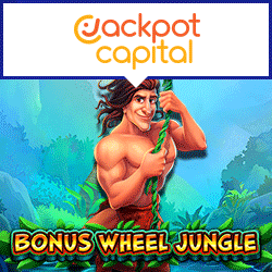 Jackpot Capital - 25 girs gratuïts a Bonus Wheel Jungle