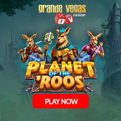 Grande Vegas - 50 δωρεάν περιστροφές στο Planet of the 'Roos