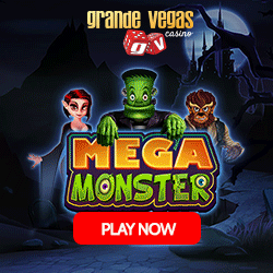Grande Vegas - 50 gratis draaie op Mega Monster