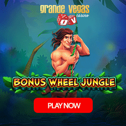 Grande Vegas: 25 girs gratuïts a Bonus Wheel Jungle