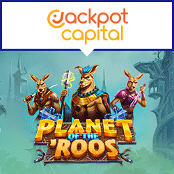 Jackpot Capital - 50 دورة مجانية على Planet of the Roos