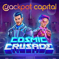 Jackpot Capital - 50 безкоштовних обертань у Cosmic Crusade
